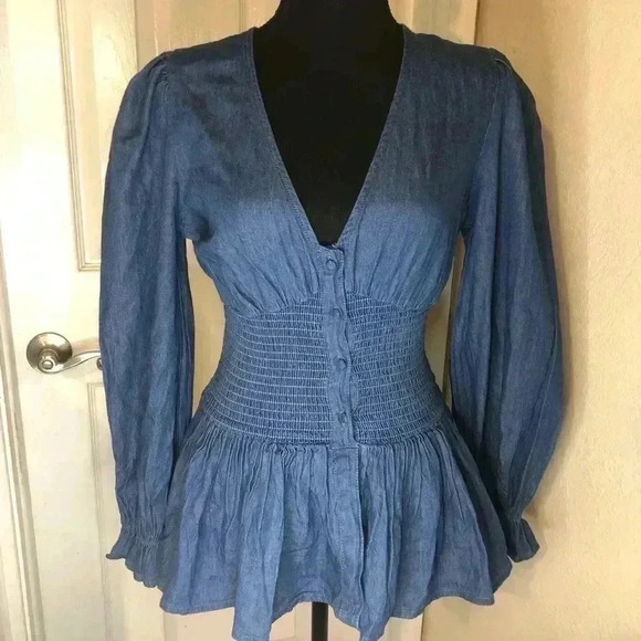 Women’s Deep V Top size Small - Picture 2 of 15